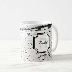 Taza De Café Monograma Naturaleza inicial Lover Aspen Barba Fot