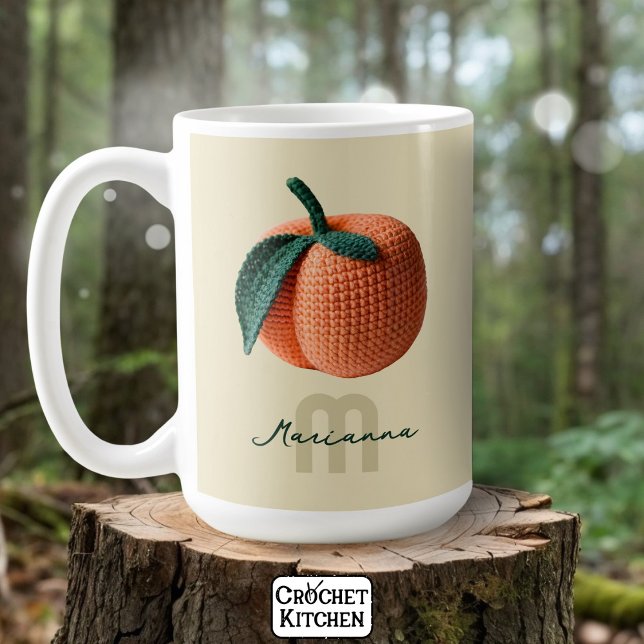 Taza De Café Monograma Nombre Mínimo Moderno Engranaje (Subido por el creador)