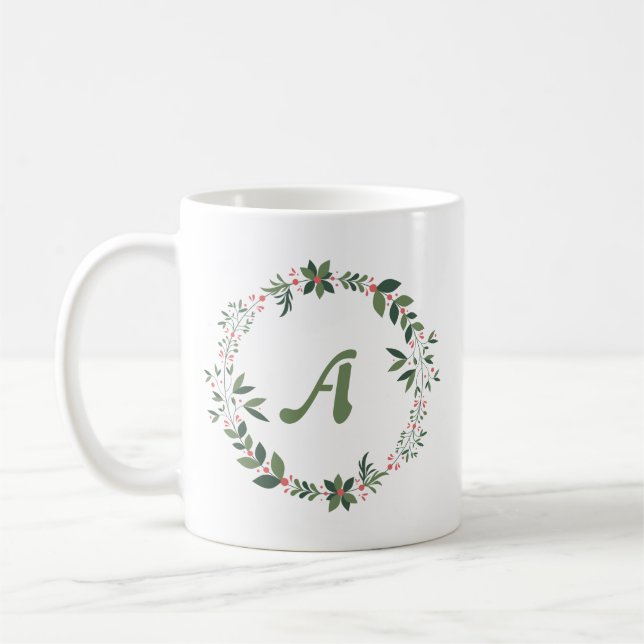 Taza De Café Monograma para navidades (Izquierda)