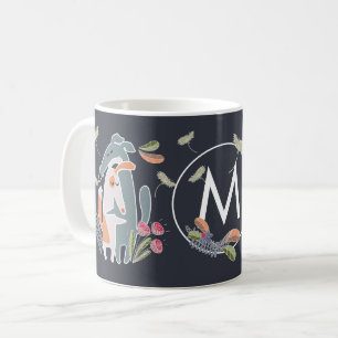 Taza De Café Monograma perro podenco y café Personalizado Galgo