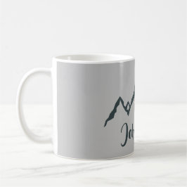 Taza De Café Monograma personalizable de la gama de montañas di