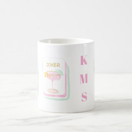 Taza De Café Monograma personalizada de Mahjong de Palm Beach