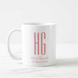 Taza De Café Monograma Personalizado