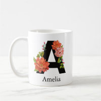 Monograma Personalizado de acuarela Letra individu