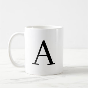 Taza De Café Monograma personalizado - Letra Personalizado Café