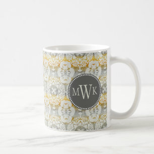 Taza De Café Monograma  Rosette de tapicería II