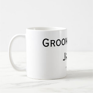 Taza De Café monograma simple personalizado añade tu nombre bod