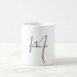 Taza De Café Monograma Tu Nombre Regalo Especial De Los Querido