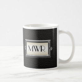 Taza De Café Monogramado 3 cartas - Personalizadas para hombres