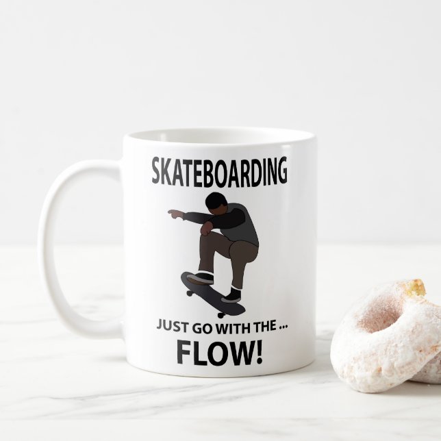 Taza De Café Monopatín Monopatista (Con donut)