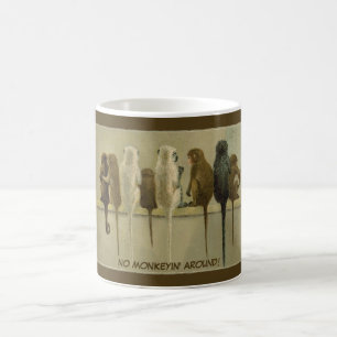 Taza De Café Monos Cumpleaños Comercial Del Grupo Personalizado