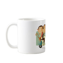 Monos elegantes de la vespa de la estancia