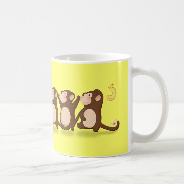 Taza De Café Monos lindos (Derecha)