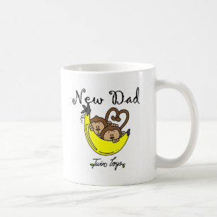 Taza De Café Monos papá de camisas y regalos para niños gemelos