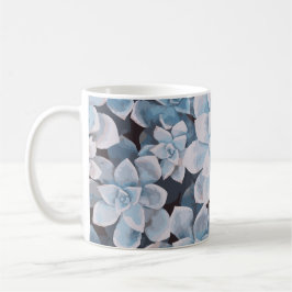 Taza De Café Monotone Blue Succulum Mug