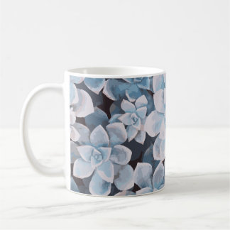 Taza De Café Monotone Blue Succulum Mug
