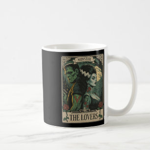 Taza De Café Monster Amantes Tarot Card Gótico Frankenstein Hal