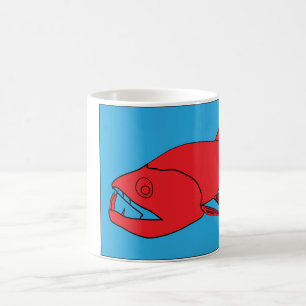 Taza De Café Monster Fish Coffee Mug