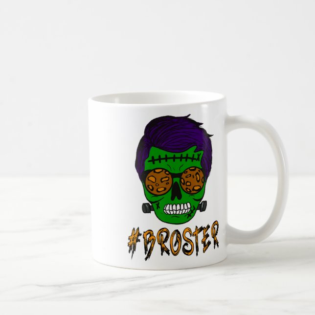 Taza De Café Monster Skull Broster Brother Halloween Mateo F (Derecha)
