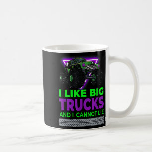 Taza De Café Monster Trucks - Me gustan los camiones grandes y
