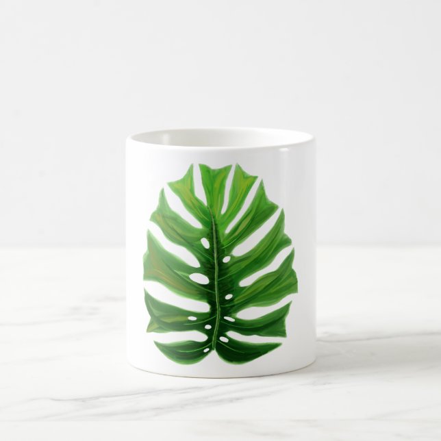 Taza De Café Monstera Leaf (Centro)