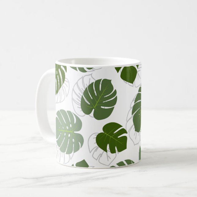 Taza De Café Monstera Leaves (Anverso izquierdo)
