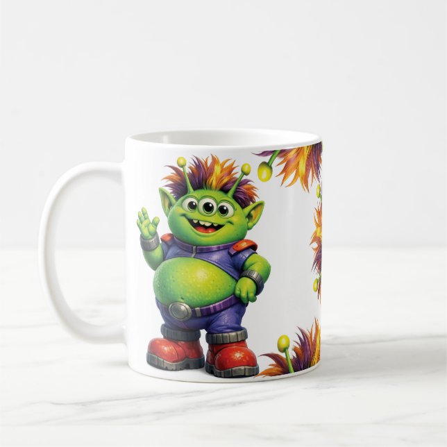 Taza De Café Monstruo 4 Cabello (Izquierda)