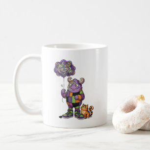 Taza De Café Monstruo Adorable Con Globo