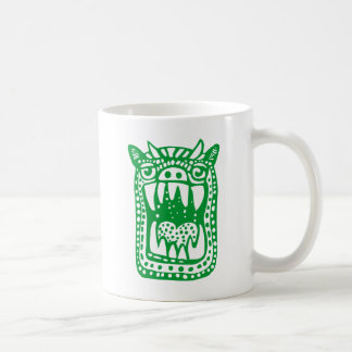 Taza De Café Monstruo asustado - Verde