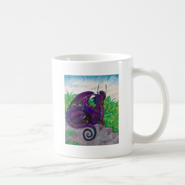 Taza De Café Monstruo carmesí de la fantasía de Dragoness del (Derecha)