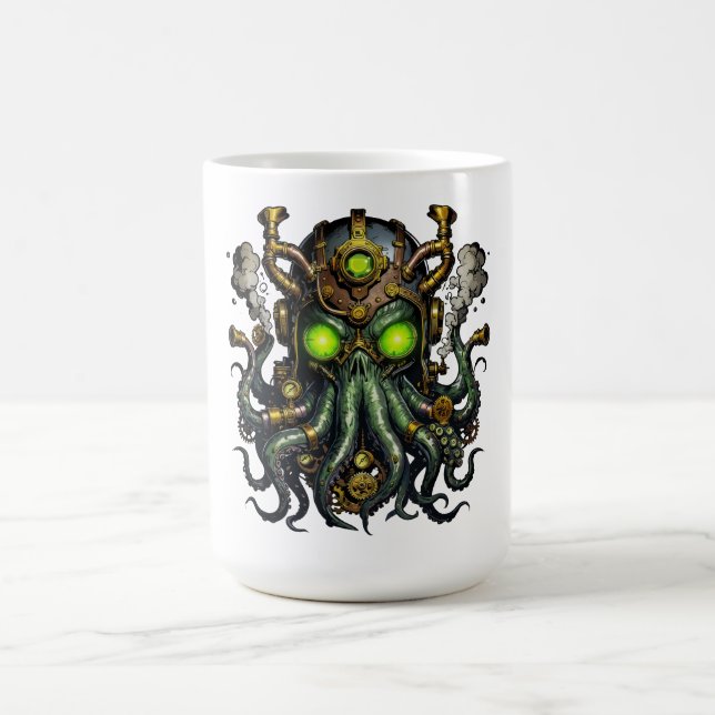 Taza De Café monstruo Cthulhu steampunk (Centro)