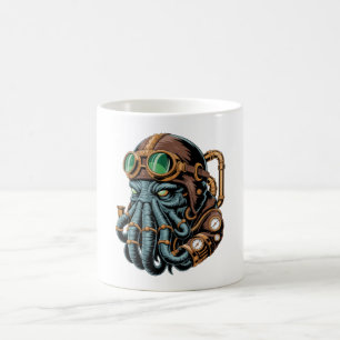 Taza De Café monstruo Cthulhu steampunk