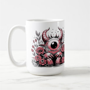 Taza De Café Monstruo de la flor de primavera