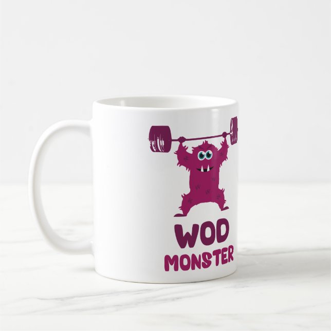 Taza De Café Monstruo de WOD (monstruo lindo del arrebatamiento (Izquierda)