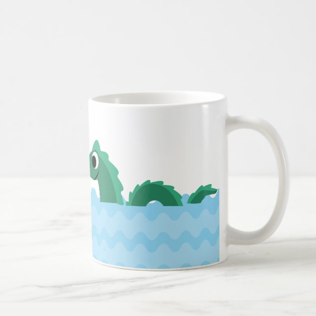 Taza De Café Monstruo del mar de Cute (Derecha)