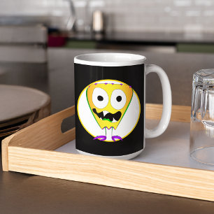 Taza De Café Monstruo divertido, colorido, Personalizado, Hallo