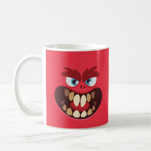 Taza De Café Monstruo lindo para niños diseño rojo