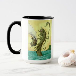 Taza de café monstruo marino