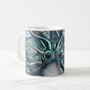 Taza De Café Monstruo marino Octopus Blue Sea
