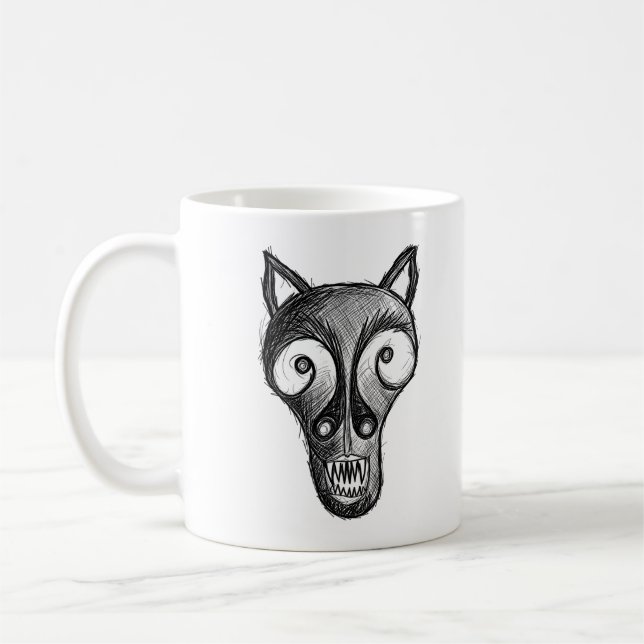 Taza De Café Monstruo oscuro (Izquierda)