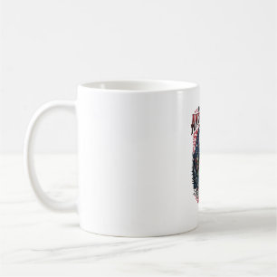 Taza De Café Monstruo Patriótico del Pantano Horror Old Glory P