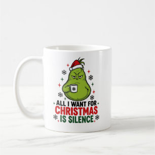 Taza De Café Monstruo Verde Gruñón Divertido Todo Lo Que Quiero