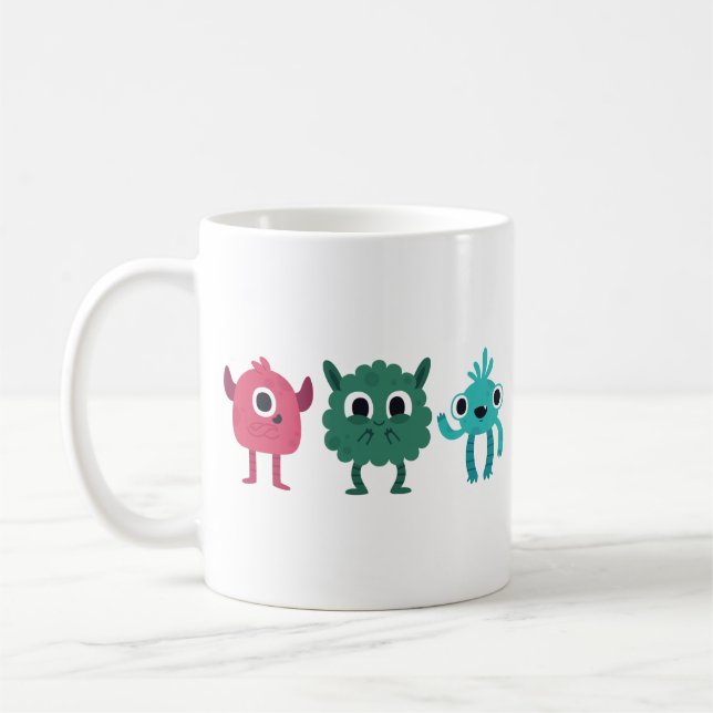 Taza De Café Monstruos de Cute (Izquierda)