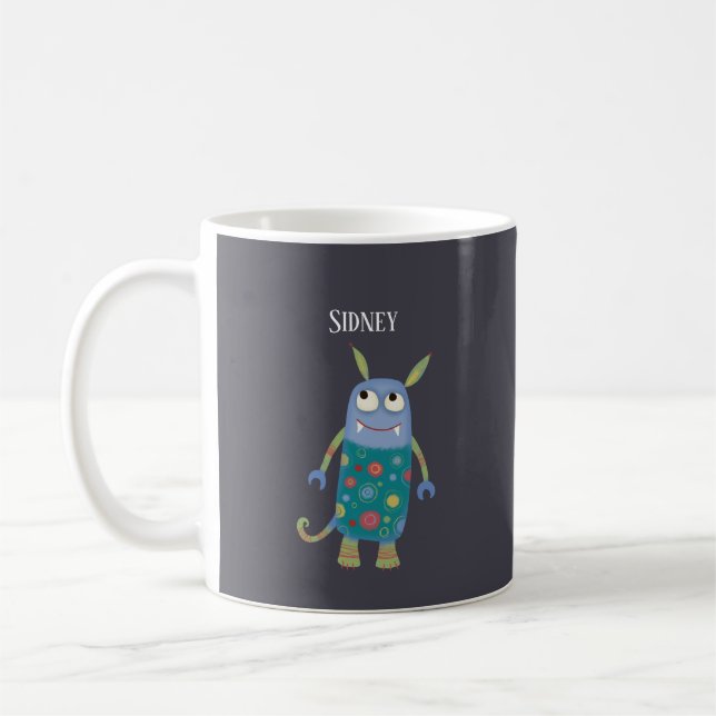 Taza De Café Monstruos divertidos personalizados (Izquierda)