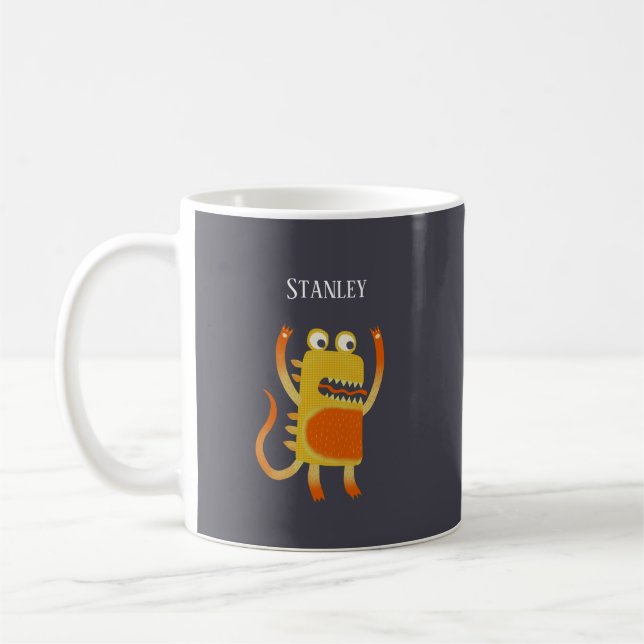 Taza De Café Monstruos divertidos personalizados (Izquierda)