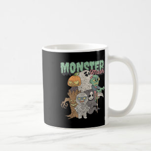 Taza De Café Monstruoso Mash de Monstruos Divertidos de Terror