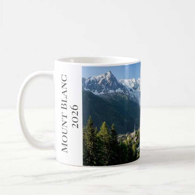 Taza De Café Mont Blanc French Alps Chamonix Mountain Peak (Izquierda)
