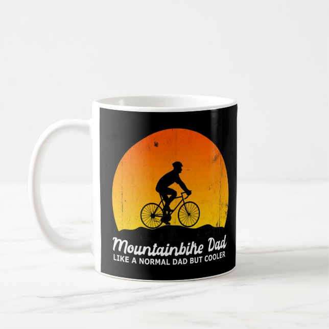 Taza De Café Montacicleta de ciclismo de montaña Dad (Izquierda)