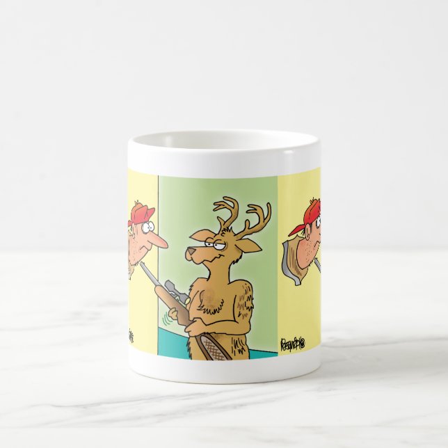 Taza de café montada del dibujo animado de la (Centro)