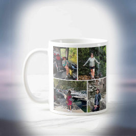 Taza De Café Montaje de cuatro fotos